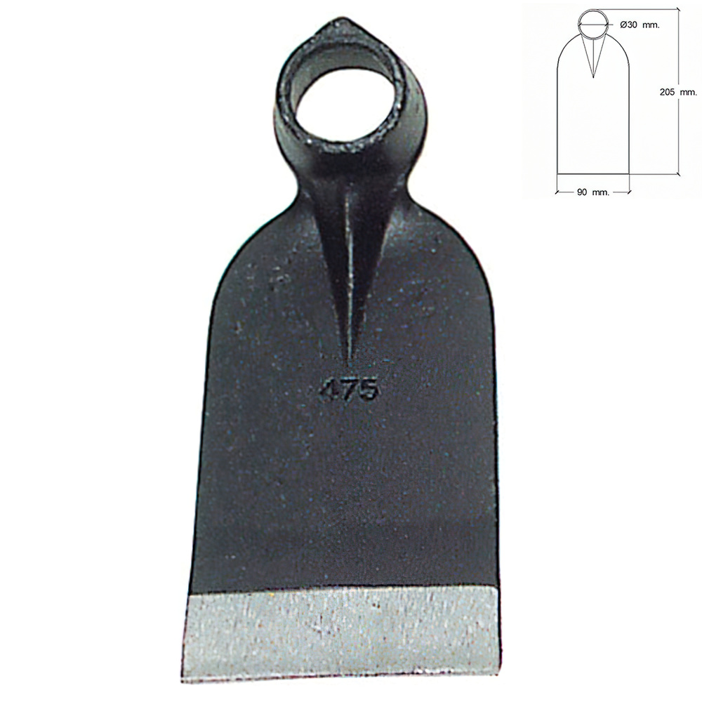 Azada Forjada Sin Mango 207/ 450 Gramos