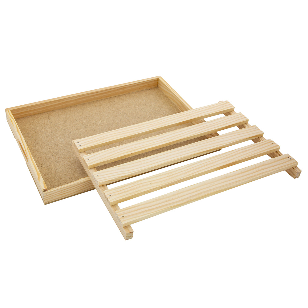 Tabla Corta Pan Madera Con Recoge Migas Oryx 32 x 22 cm. - Imagen 2