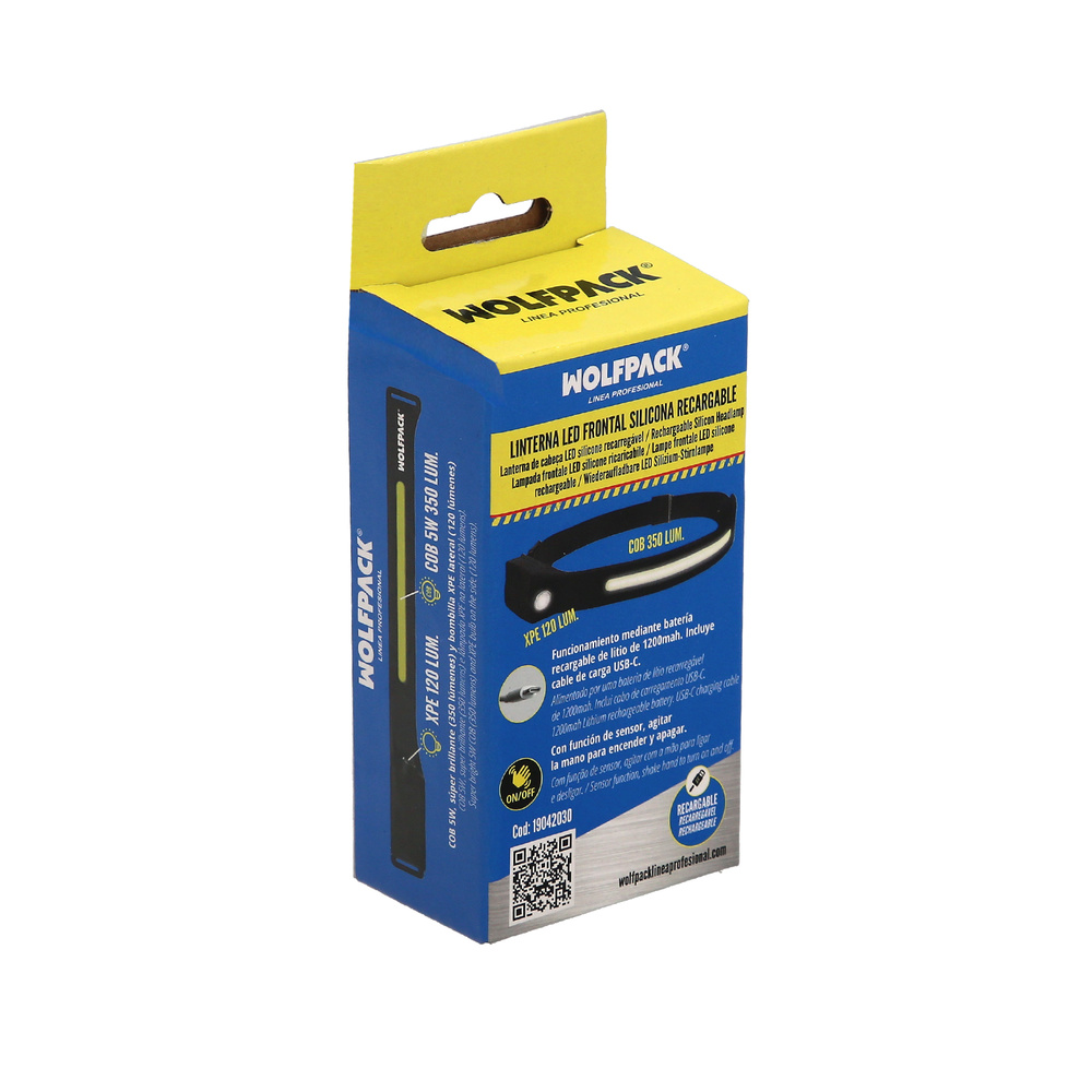 Linterna Led Frontal Cabeza Ajustable 350 Lumenes 4 Modos, Cinta Ajustable, Bateria Recargable Con Sensor Movimiento - Imagen 3