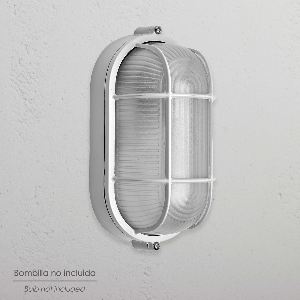 Plafon Industrial Oval Blanco. - Imagen 4