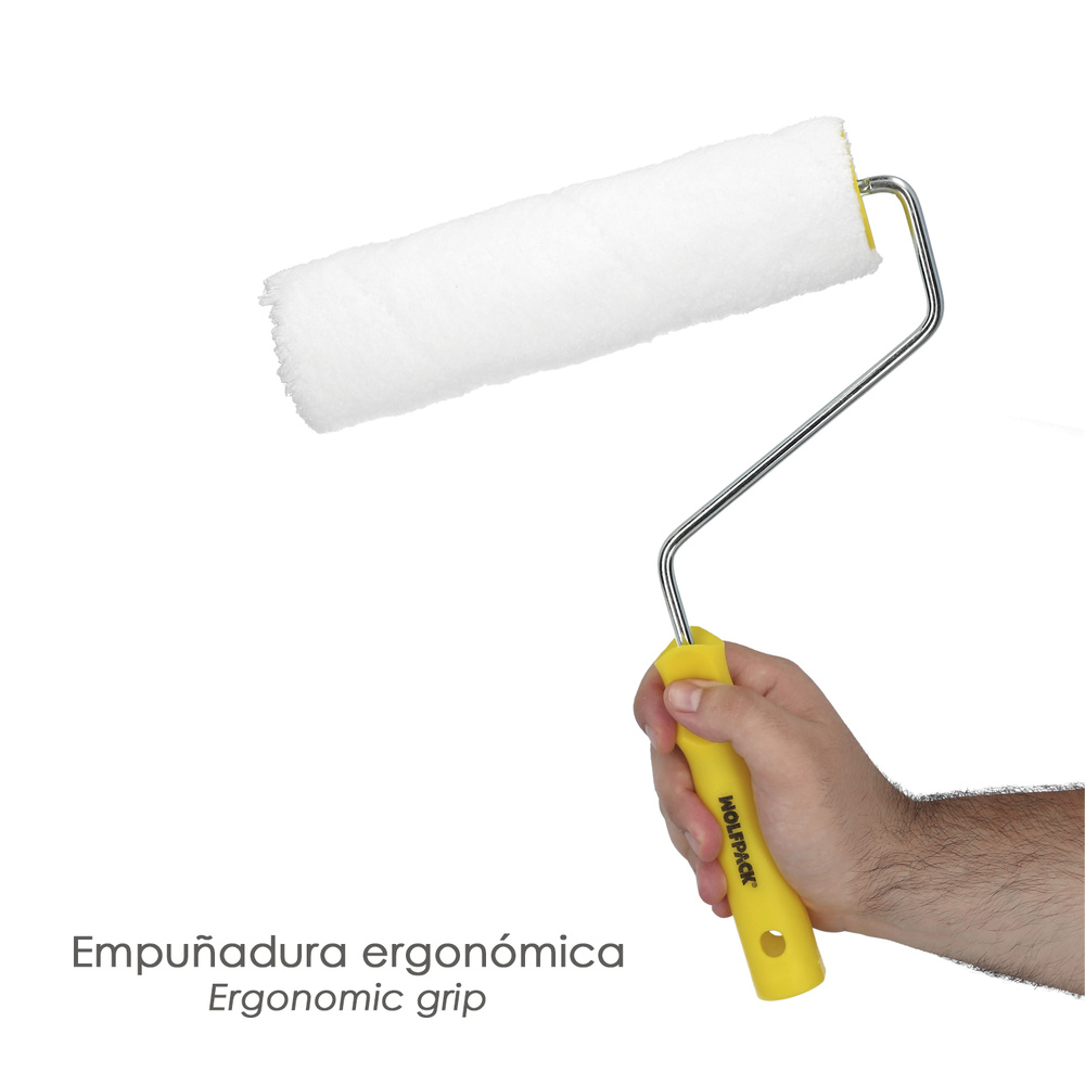 Rodillo Pintura Paredes y Techos Fibra Acrilica Ancho Ø 62x 200 mm.Rodillo Pintar, Rodillo Pintura, Rodillo Esmalte, - Imagen 4