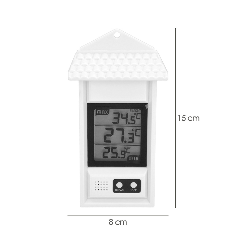 Termometro Digital Interiores / Exteriores Con Indicador De Temperatura Maxima y Minima - Imagen 2