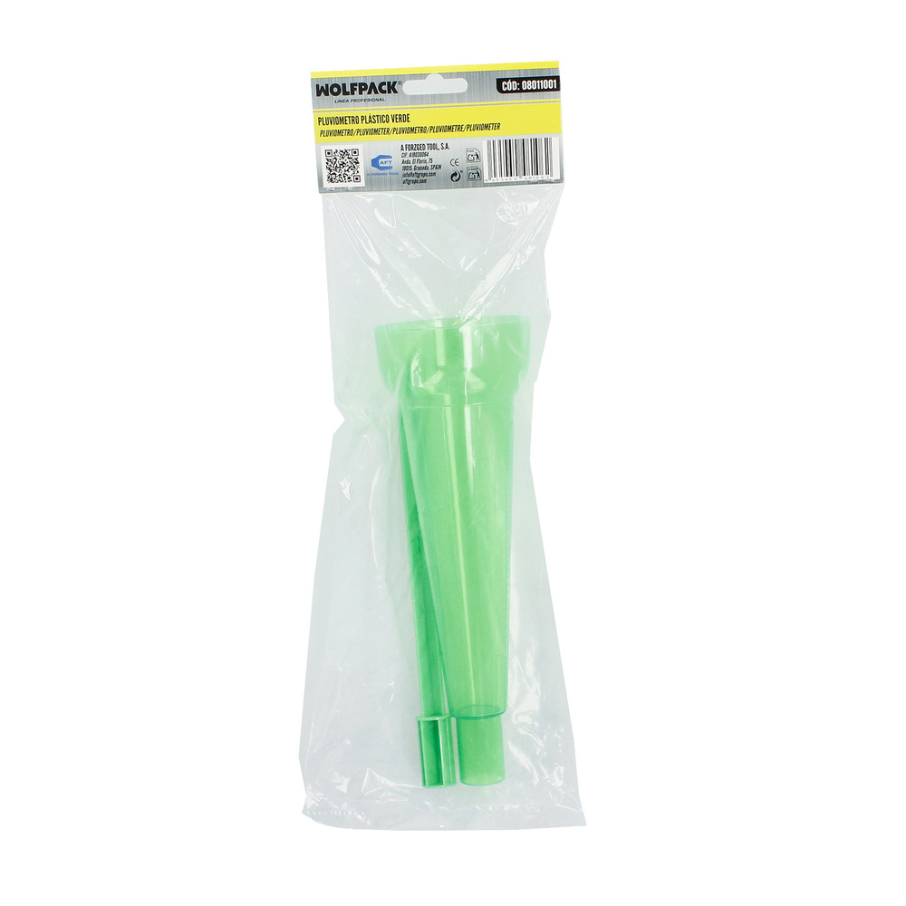 Pluviometro Plastico Verde 350 ml. Con piqueta. Medidor lluvia, Monitorizar las Precipitaciones Jardín Exteriores - Imagen 5
