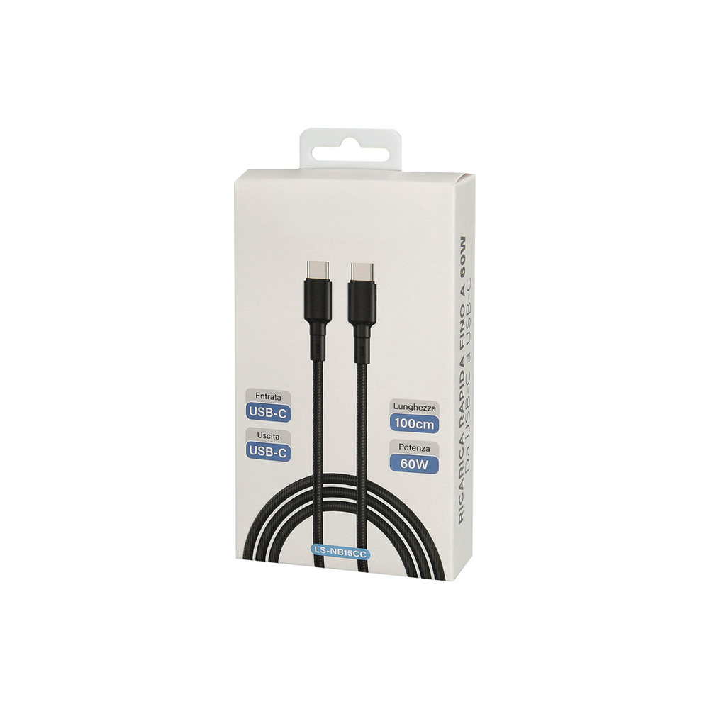 Cable Trenzado Usb C / Usb C 3,0 Ah 100 cm. 60 Wh. - Imagen 3