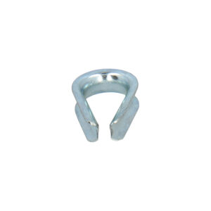 Guardacabos Zincado Para Cable 4 mm.