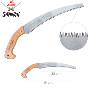 Serrucho Samurai Curvo Mango Madera 330 mm.
