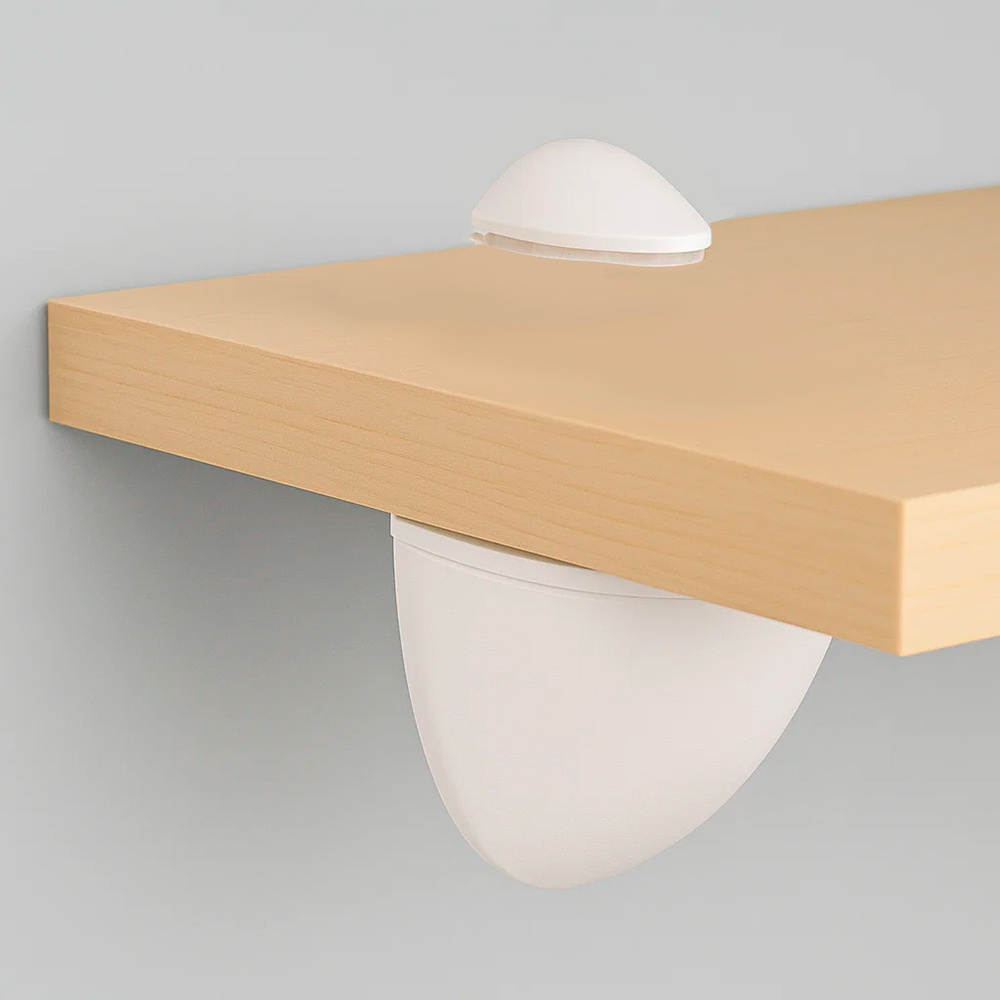 Soporte Pelicano Regulable Para Estante 1 / 20 mm. Blanco (1 Pieza) - Imagen 4