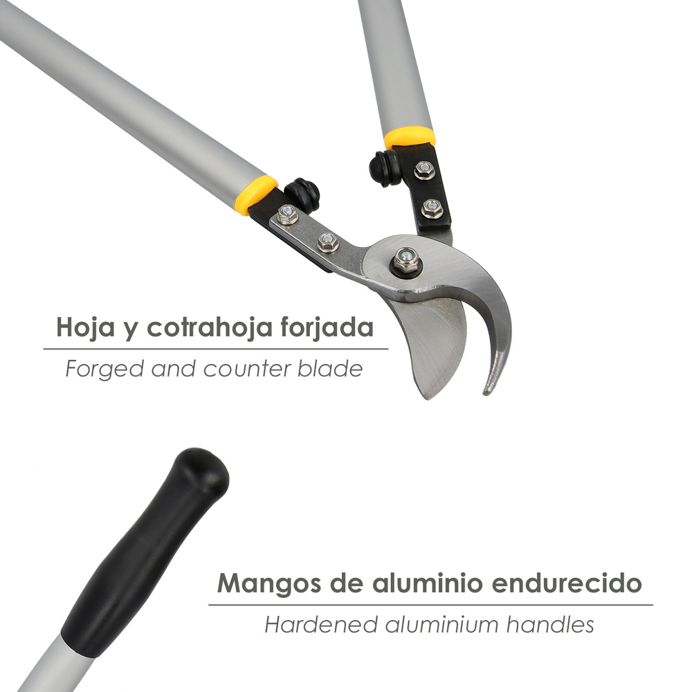 Tijeras Podar 2 Manos Profesional Forja y Alumnio 75 cm. - Imagen 3