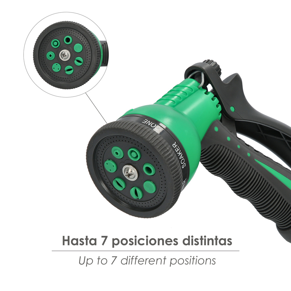 Pistola Riego Plastico ABS 7 Posiciones. - Imagen 3