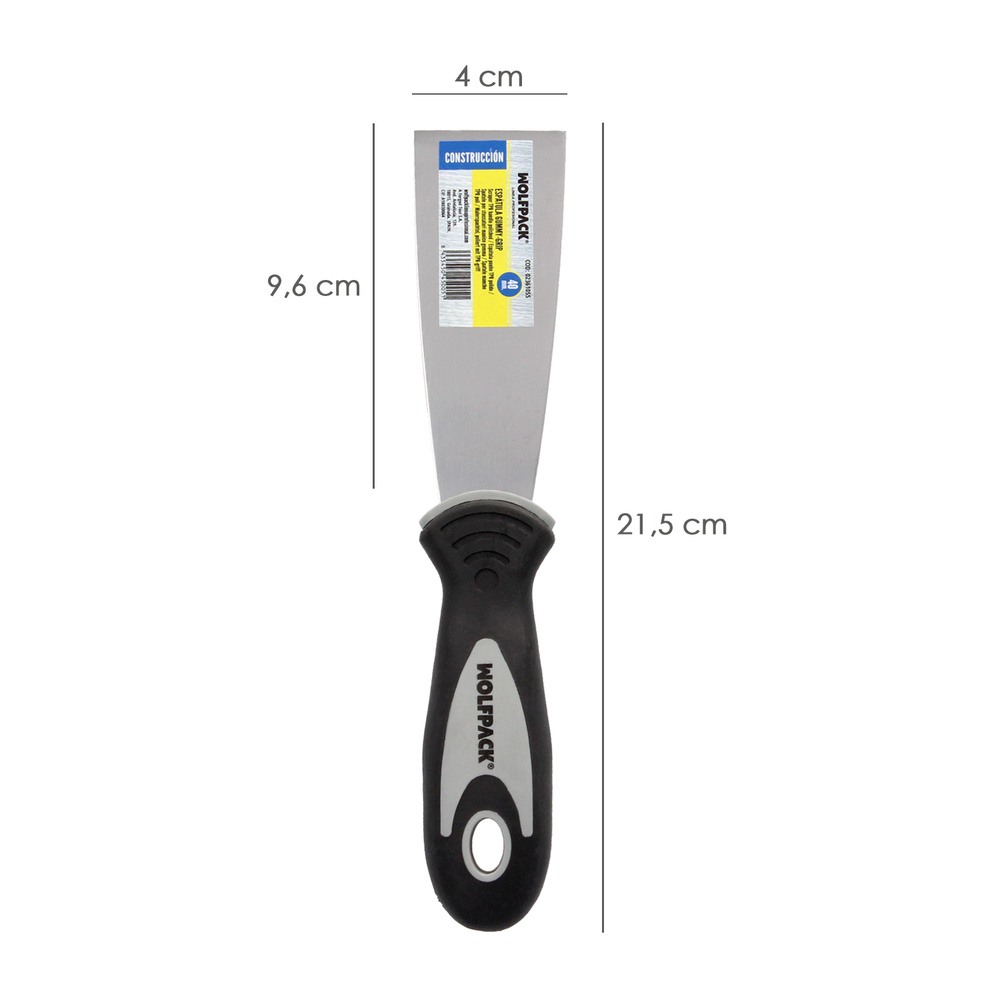 Espatula Mango Gummy Grip Hoja 40 mm. Aplicar Yeso, Pintora, Masillas, Pladur, etc. - Imagen 2