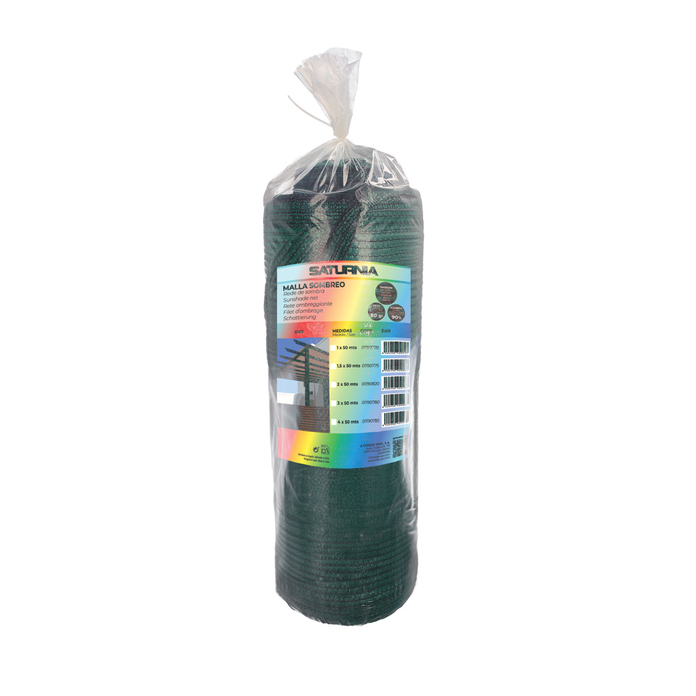 Malla Sombreo Rollo 1 x 50 metros, Reduce Radiación, Protección Jardín y Terraza, Regula Temperatura, Color Verde Claro - Imagen 4
