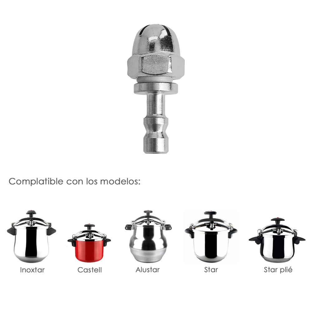 Chimenea Para Olla A Presión Modelo Magefesa Alustar / Castell / Inoxtar / Star / Star Plié. Recambio oficial - Imagen 4