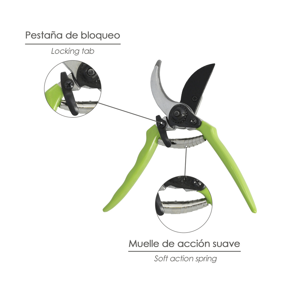Tijeras Podar 1 Mano 200 mm. PTFE. - Imagen 3