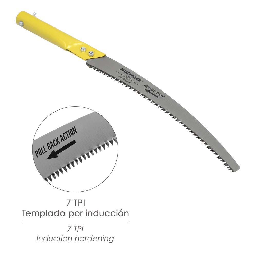 Serrucho Podar Curvo Para Pertiga JP 330 mm. - Imagen 4