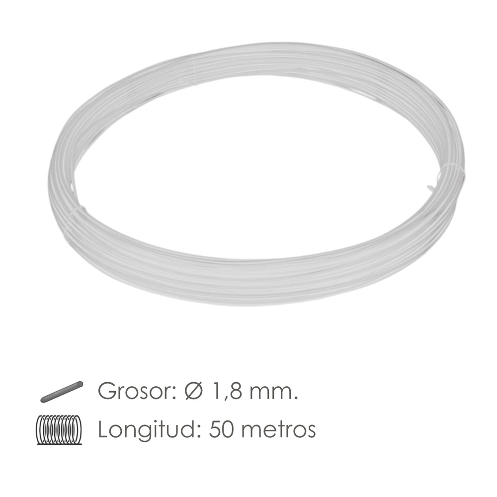Alambre Galvanizado 1,80mm / 12 (Rollo 50 metros) - Imagen 2