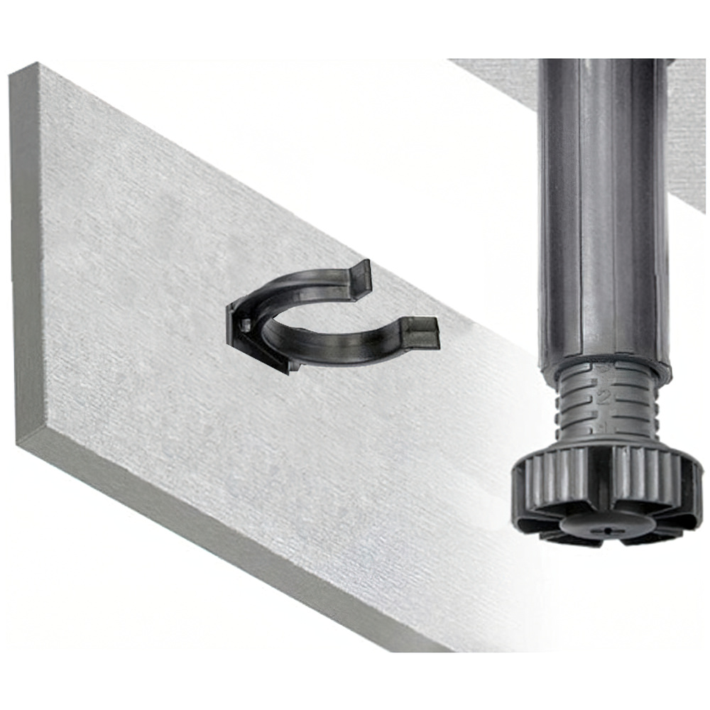 Grapa Negra Para Pata Mueble Regulable - Imagen 2