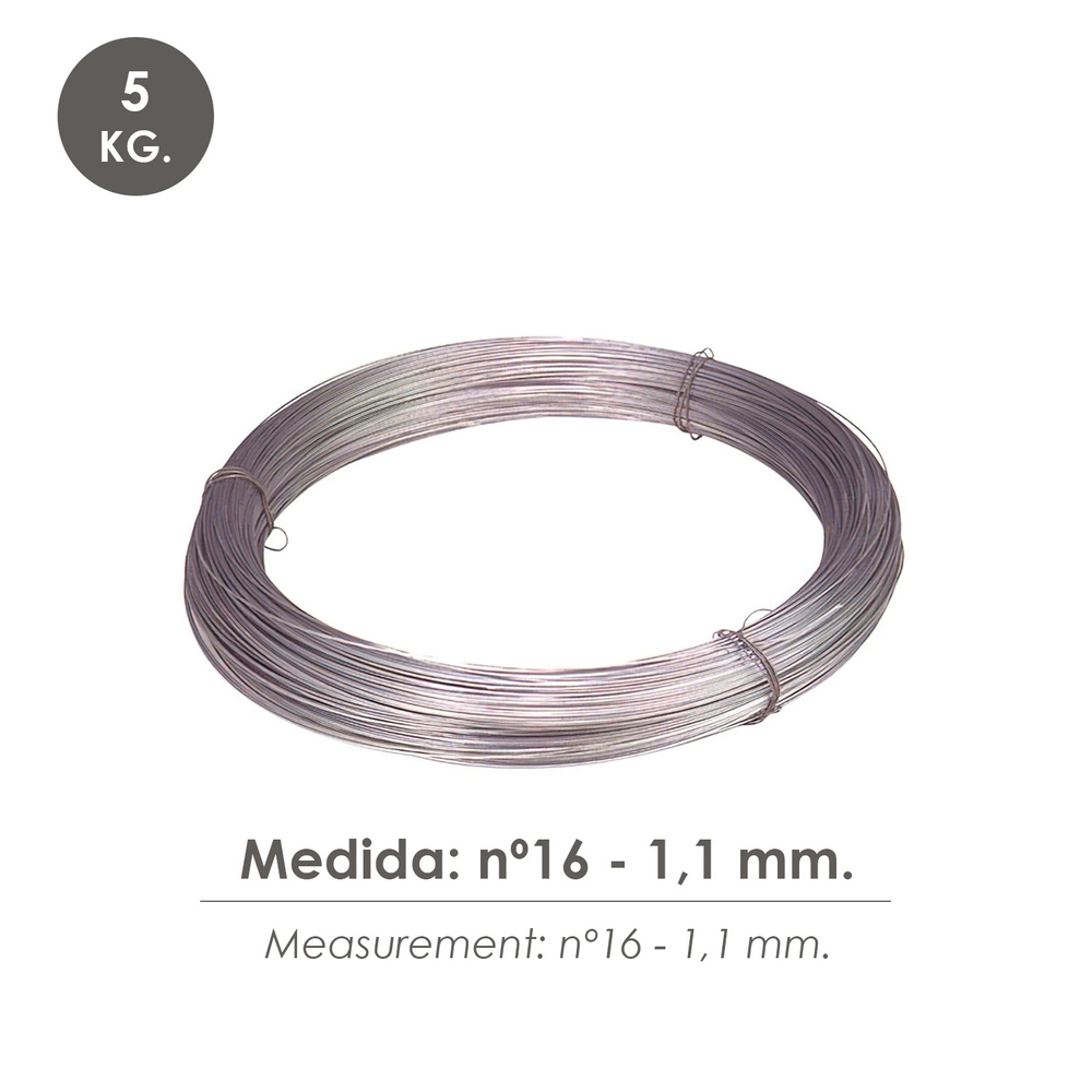 Alambre Galvanizado Rollo 5 kg. Nº 6 - 1,1 mm. - Imagen 2
