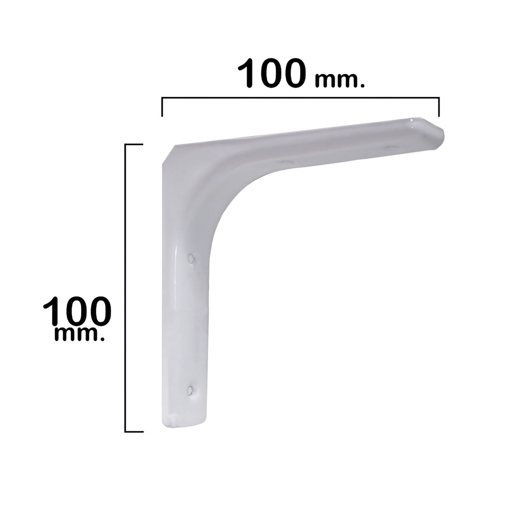 Palomilla Reforzada Blanca 100x100 mm. Uso Doméstico