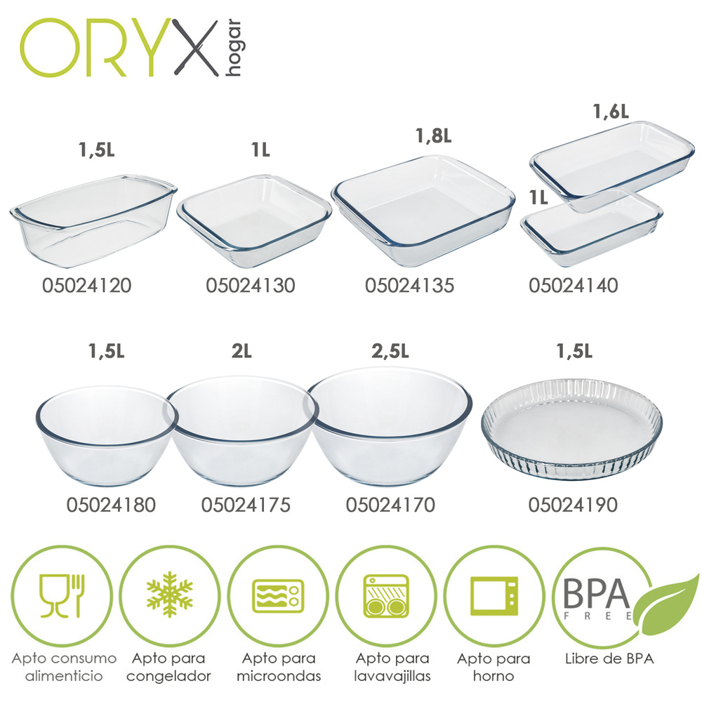 Bol De Cristal, Ideal Para Mezclas. 2.0 Litros. Libre BPA, Cristal De Borosilicato.Ensaladas, Postres, Cocina, Resposteria - Imagen 5