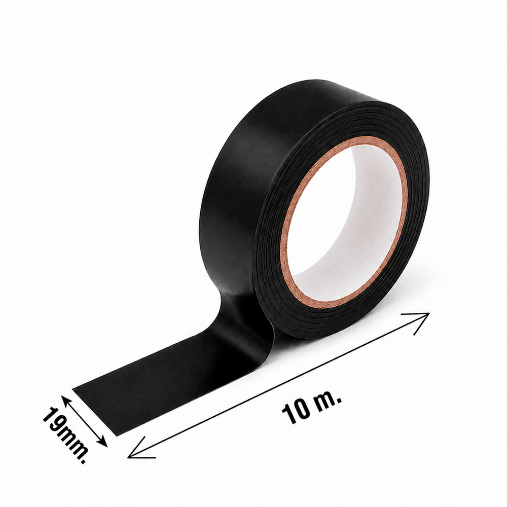 Cinta Aislante 10 m. x 19 mm. Negra Uso doméstico - Imagen 2
