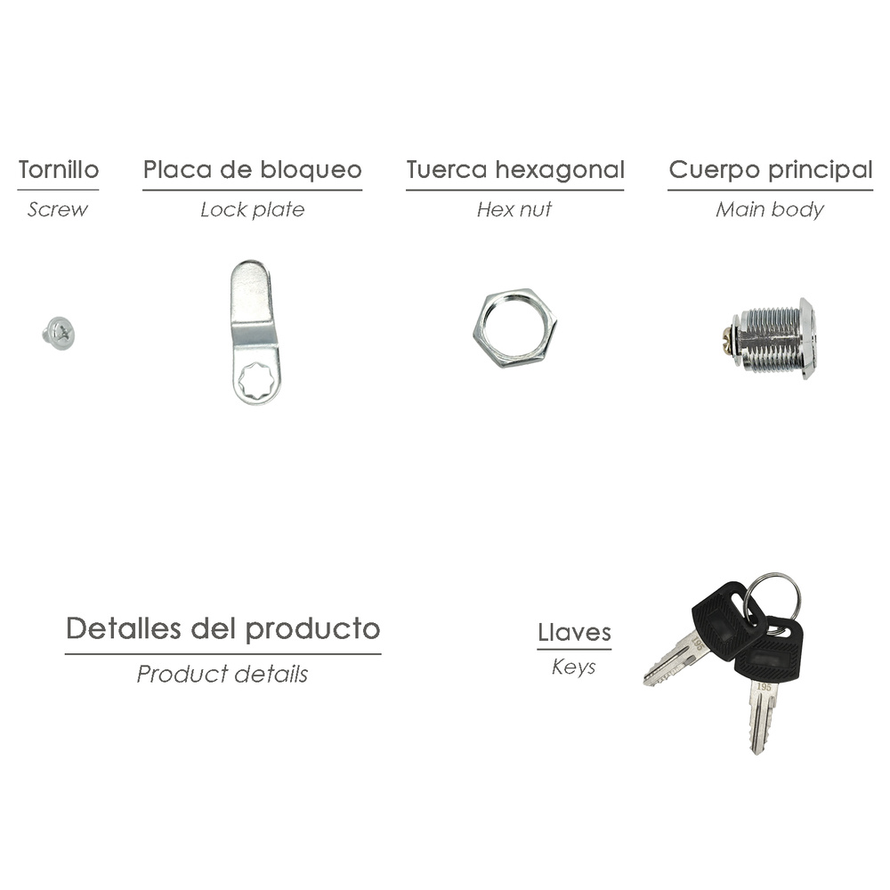Cerradura Recambio Para Buzon Residence - Imagen 3