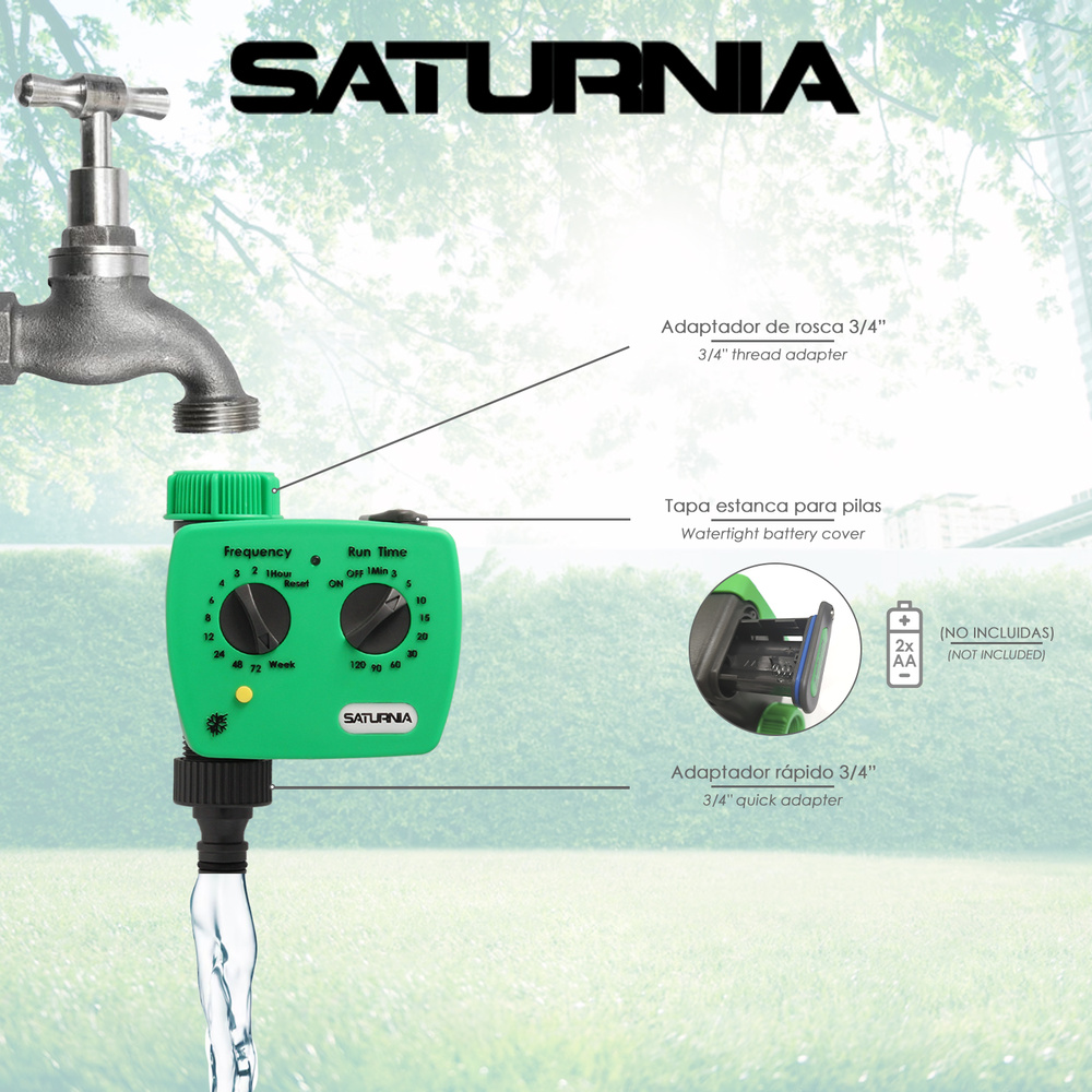 Programador Riego Analogico / Mecanico De Grifo Con 1 Salida 3/4" - Imagen 4