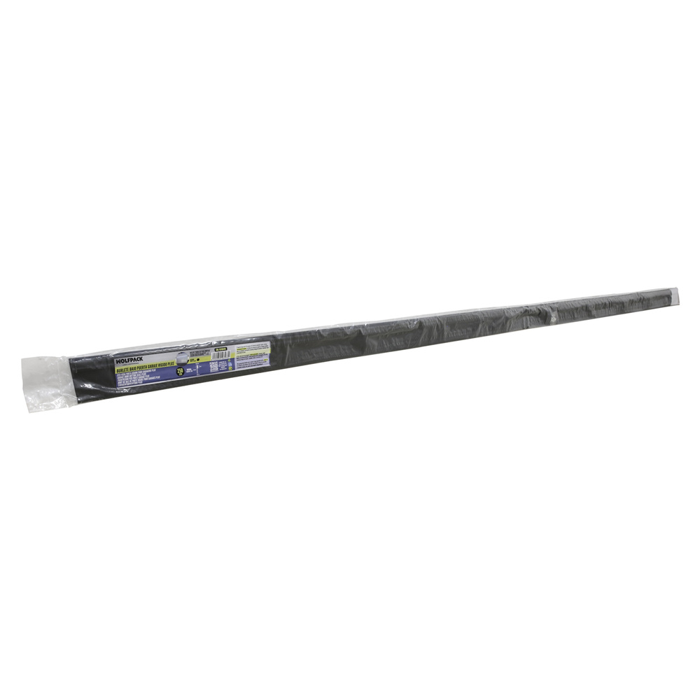 Burlete Reforzado Para Puertas De Garaje Aluminio Negro Con Goma 2,5 m. Perfil Bajo Cochera Cepillo De Puerta, Burlete Garaje - Imagen 4