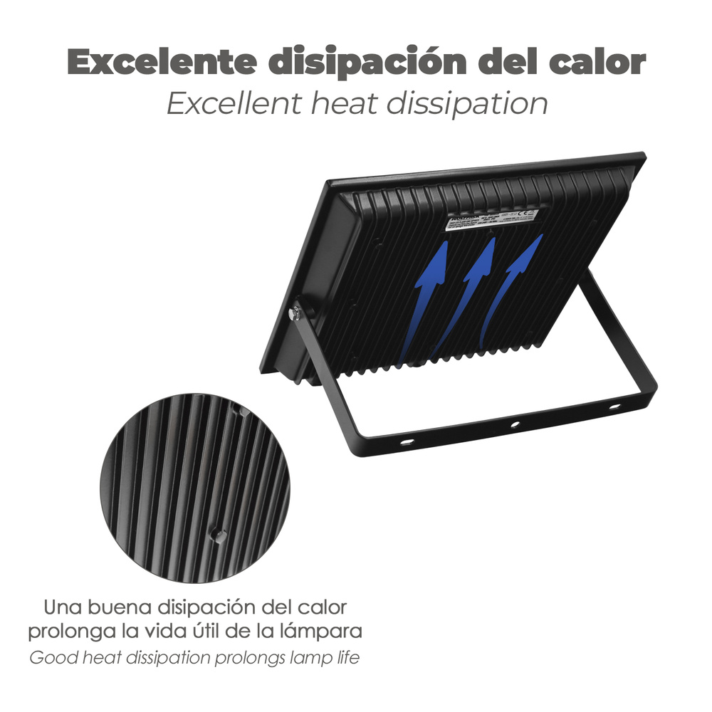 Foco Led Plano 100 Watt / 4000 K / IP65 / 8000 Lumenes - Imagen 3