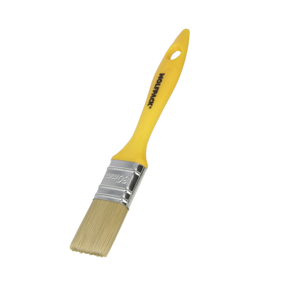 Paletina Profesional Cerda Blanca Ancho 30 mm. Cerdas Naturales Mango Plastico Ergonomico, Brocha Pintor, Pincel Pintura - Imagen 3