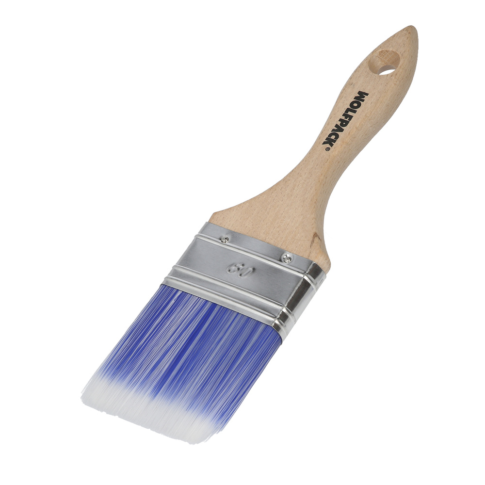 Paletina Profesional Plus Ancho 60 mm. Cerdas Sintenticas PBT, Mango Madera Haya Ergonomico, Brocha Pintor, Pincel Pintura - Imagen 3