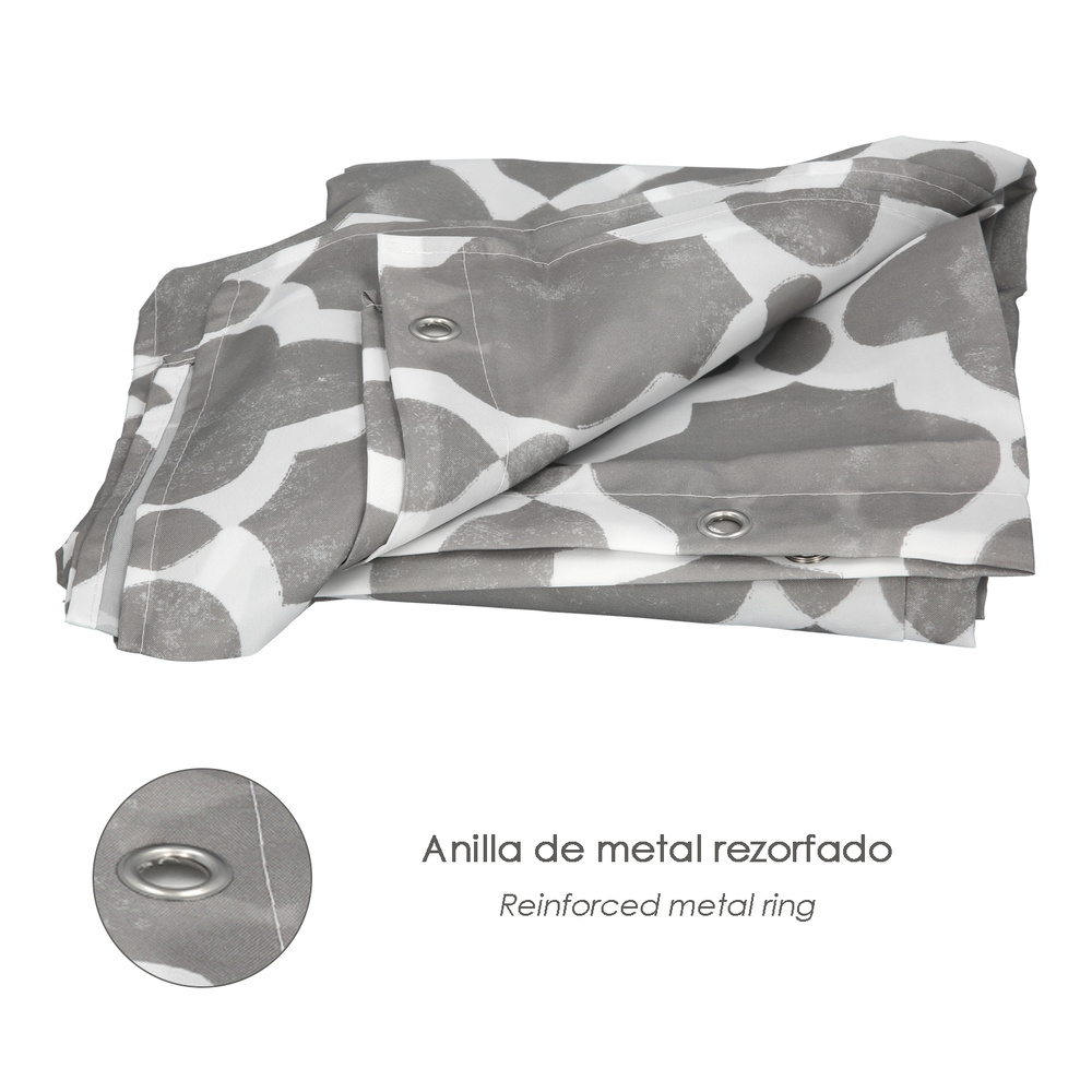Cortina Ducha Vintage 180x200 cm. Impermeable - Imagen 4