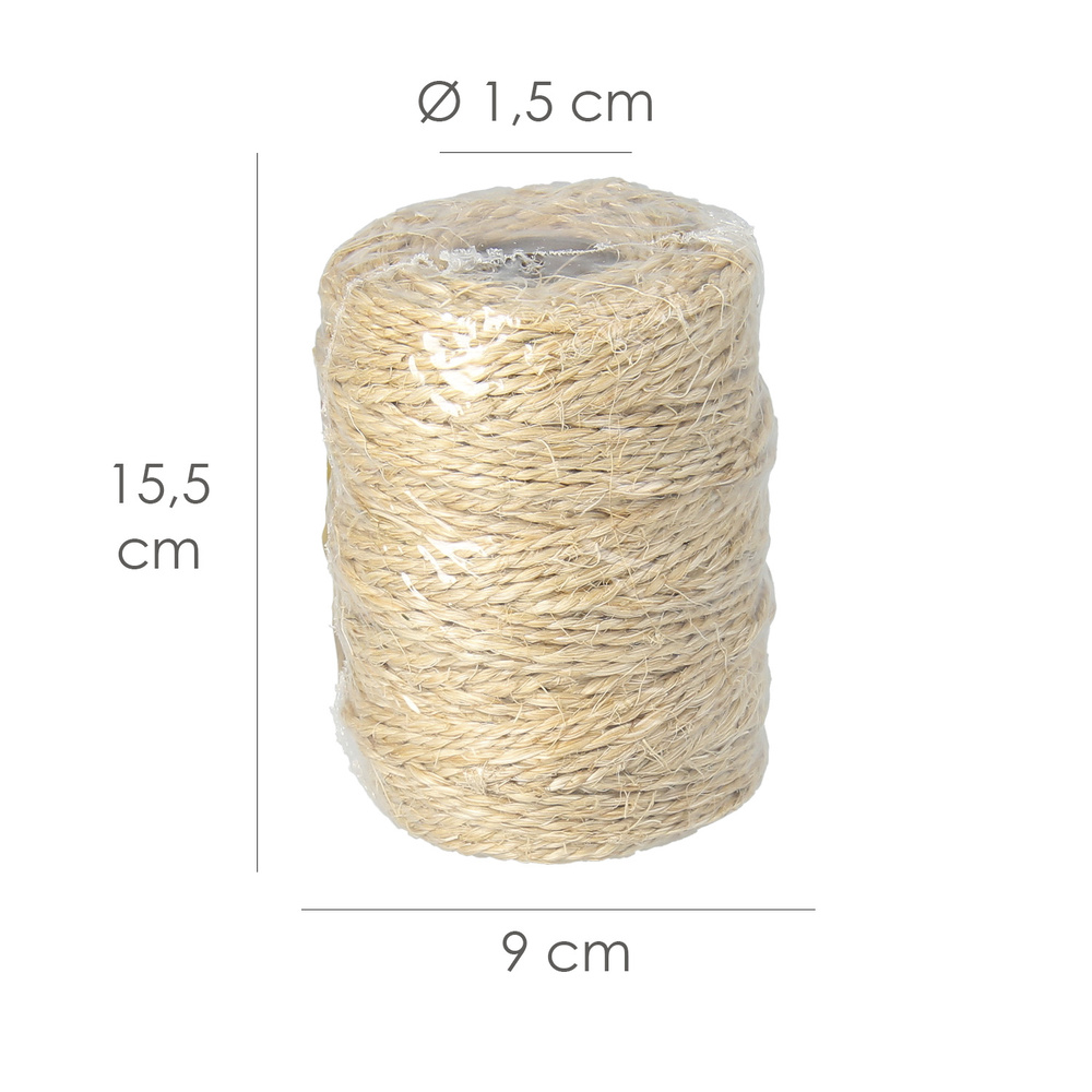 Cuerda Sisal Nº3/4 Hilo de 2 Cabos (Bobina 700 gr. / 140 m.) - Imagen 2
