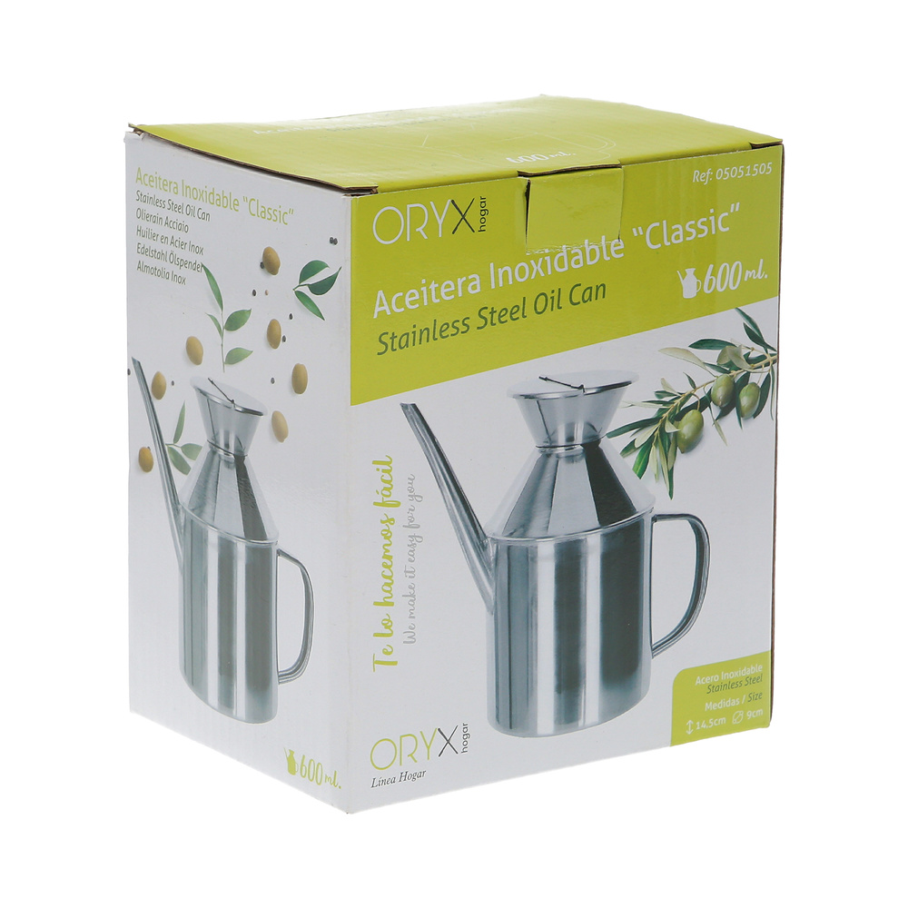 Aceitera Acero Inoxidable Modelo "Classic" 625ml. - Imagen 5