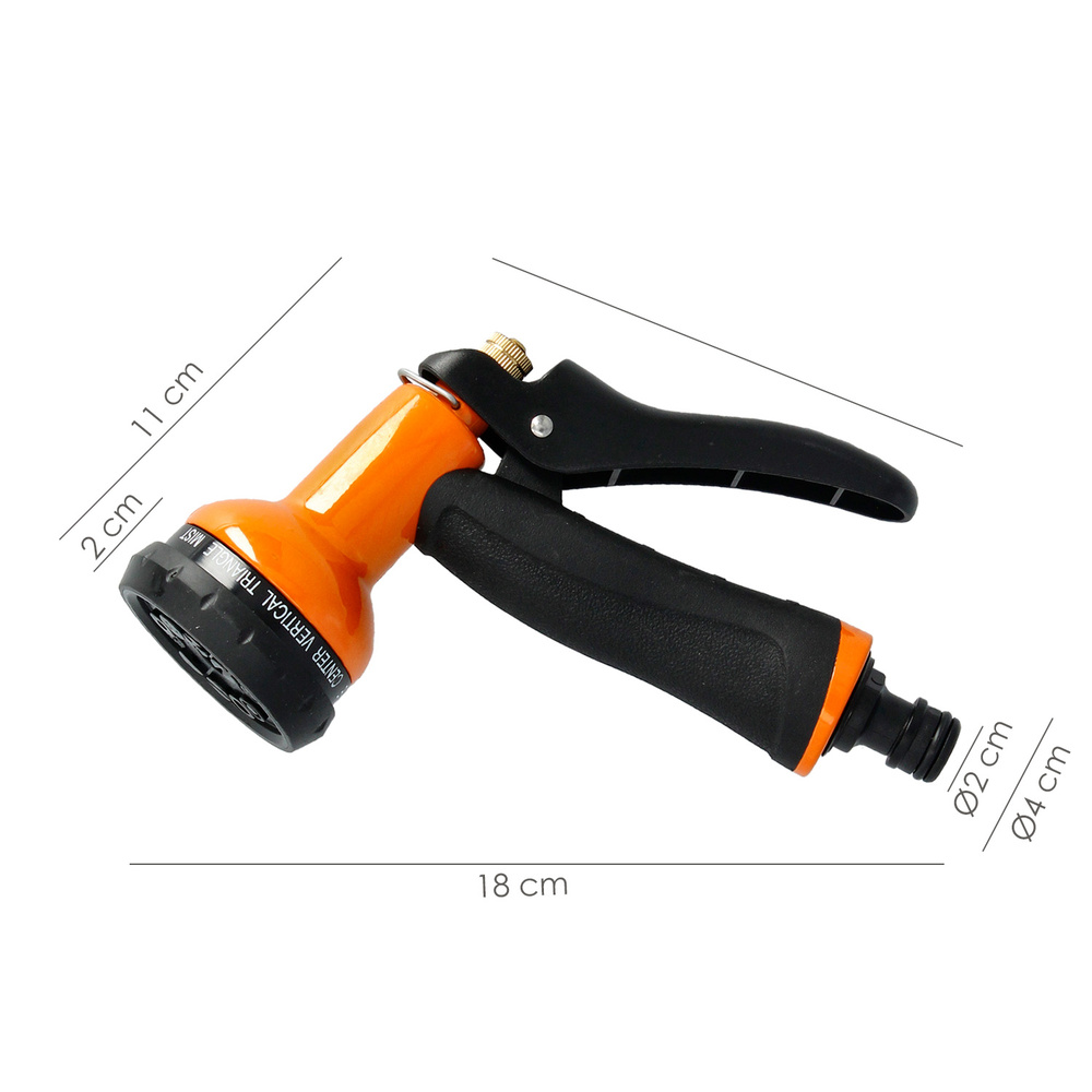 Pistola Riego Jardin Manguera Metal Soft-Touch 10 Posiciones - Imagen 2
