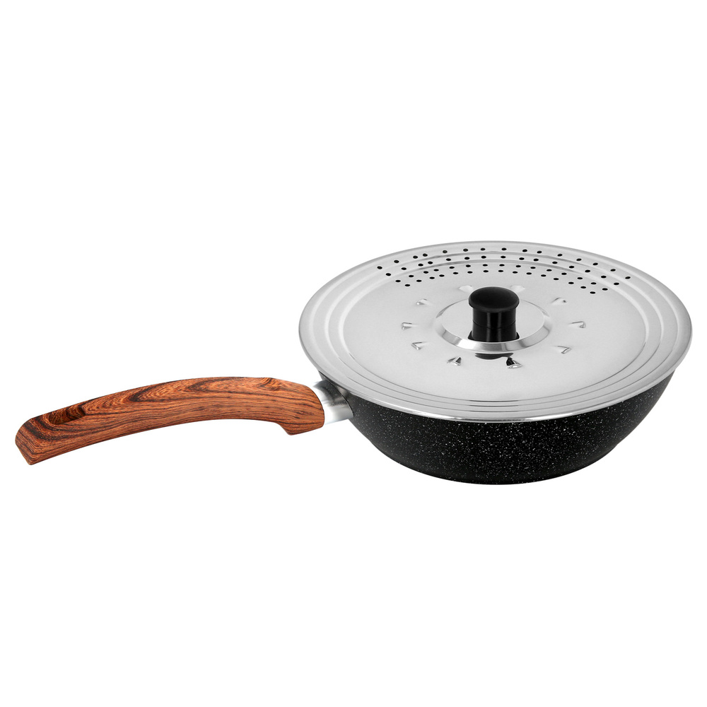 Tapadera Multiusos Acero Inoxidable Ø 32 cm. Uso Tapa Anti Salpicaduras y Escurridor. Tapadera Adpatable Diferentes Medidas - Imagen 4