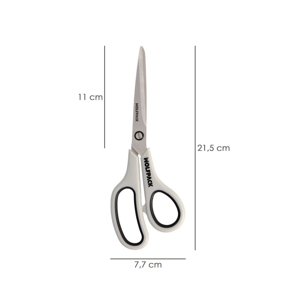 Tijeras Multiuso Acero Inoxidable 8,5" / 220 mm. Hojas Acero Inoxidable, Mango Comodo y Suave - Imagen 2