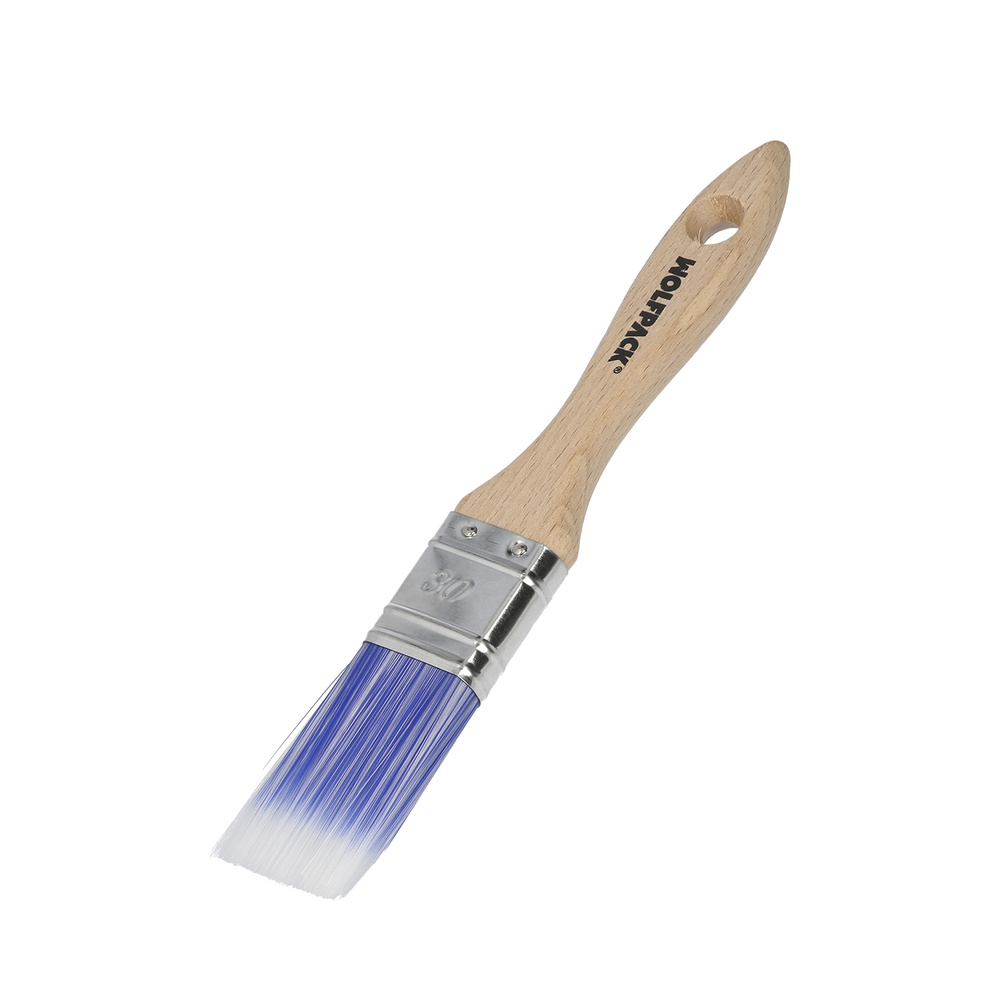 Paletina Profesional Plus Ancho 30 mm. Cerdas Sintenticas PBT, Mango Madera Haya Ergonomico, Brocha Pintor, Pincel Pintura - Imagen 3