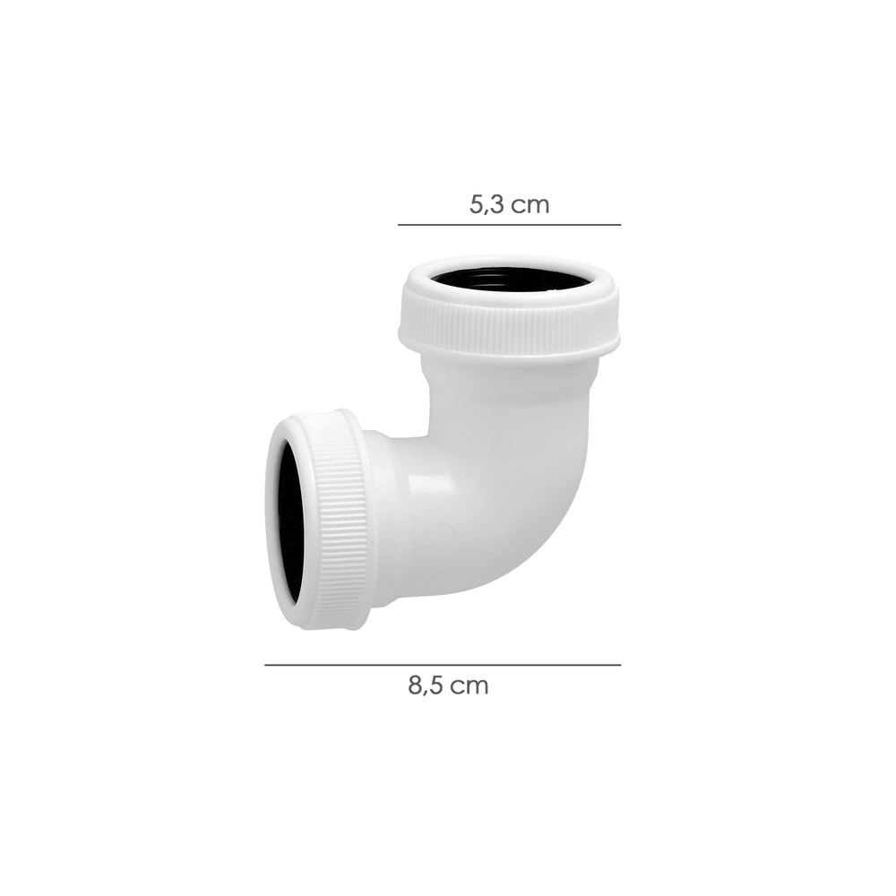 Codo Desagüe H-H 1 1/2 - Imagen 2