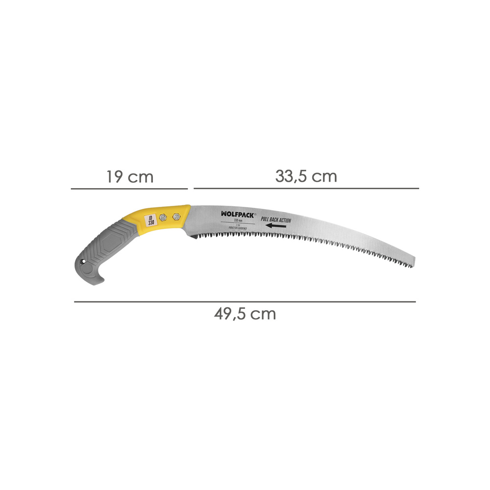 Serrucho Podar Curvo Mango TPR JD 330 mm. - Imagen 2