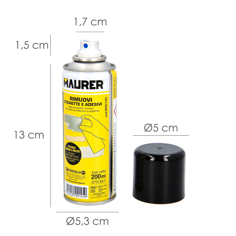 Spray Elimina Etiquetas / Adhesivos 200 ml. - Imagen 2