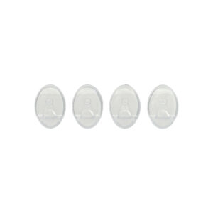 Colgador Oryx Transparente Pequeño (Blister 4 Unidades) Adhesivo