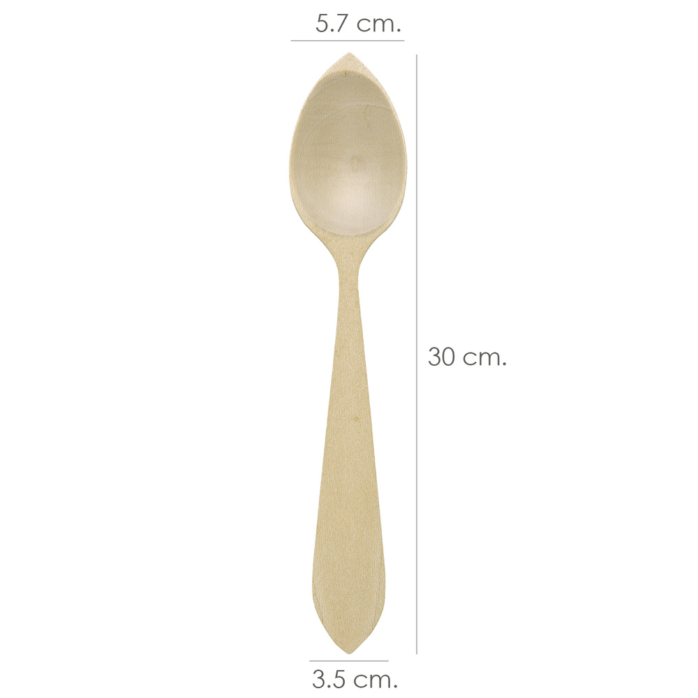 Cuchara Servir Cocina Madera Oryx 30 cm. - Imagen 2