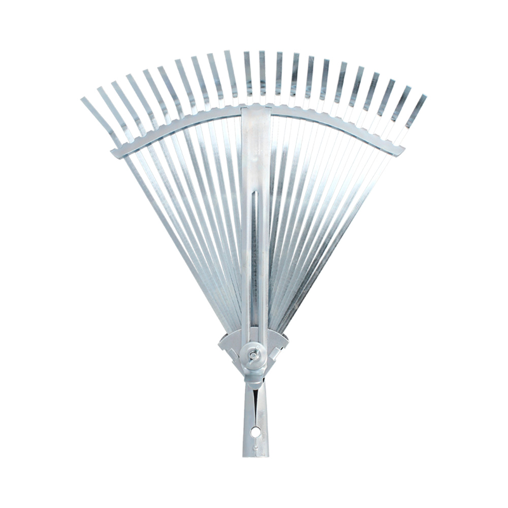 Rastrillo Metalico Para Jardin Ancho Regulable 31,5 A 43,5 cm. rastrillo Hojas, Cepillo Jardin, Escoba Metalica, Escoba Jardin - Imagen 4