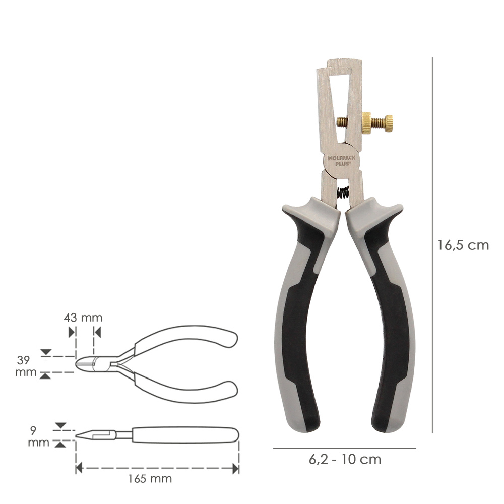 Pelacables 175 mm. acero Cromo Vanadio DIN-ISO 8979 Corta Cables, Pelador Cables, Cortador De Cables. - Imagen 2