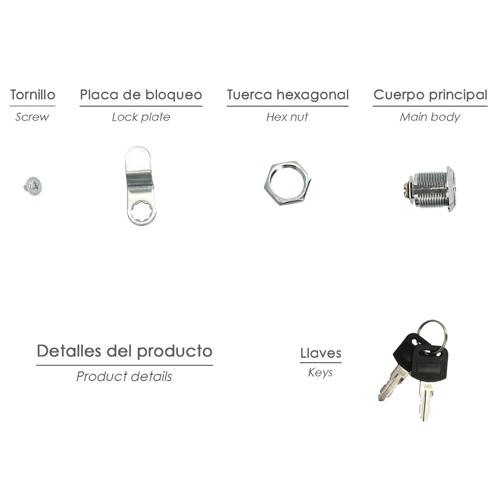 Cerradura Recambio Para Buzon Palace - Imagen 3