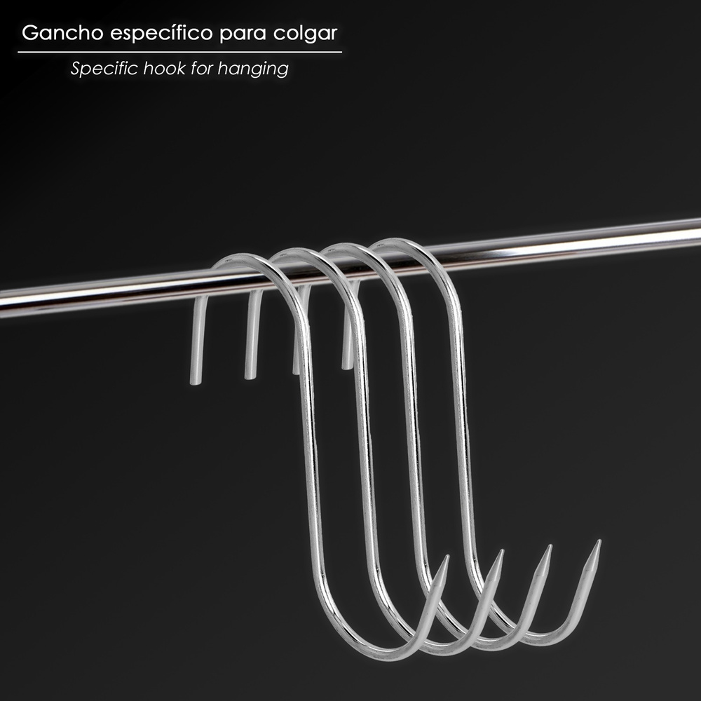 Gancho Carnicero Inoxidable Nº 5 de 180 x 5 mm. - Imagen 4