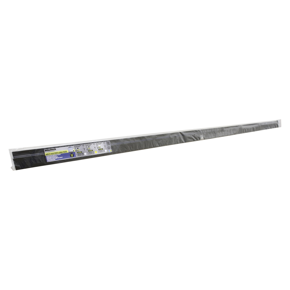 Burlete Para Puertas De Garaje Aluminio Negro Con Goma 2,5 m. Perfil Bajo Cochera Cepillo De Puerta, Burlete Garaje - Imagen 4