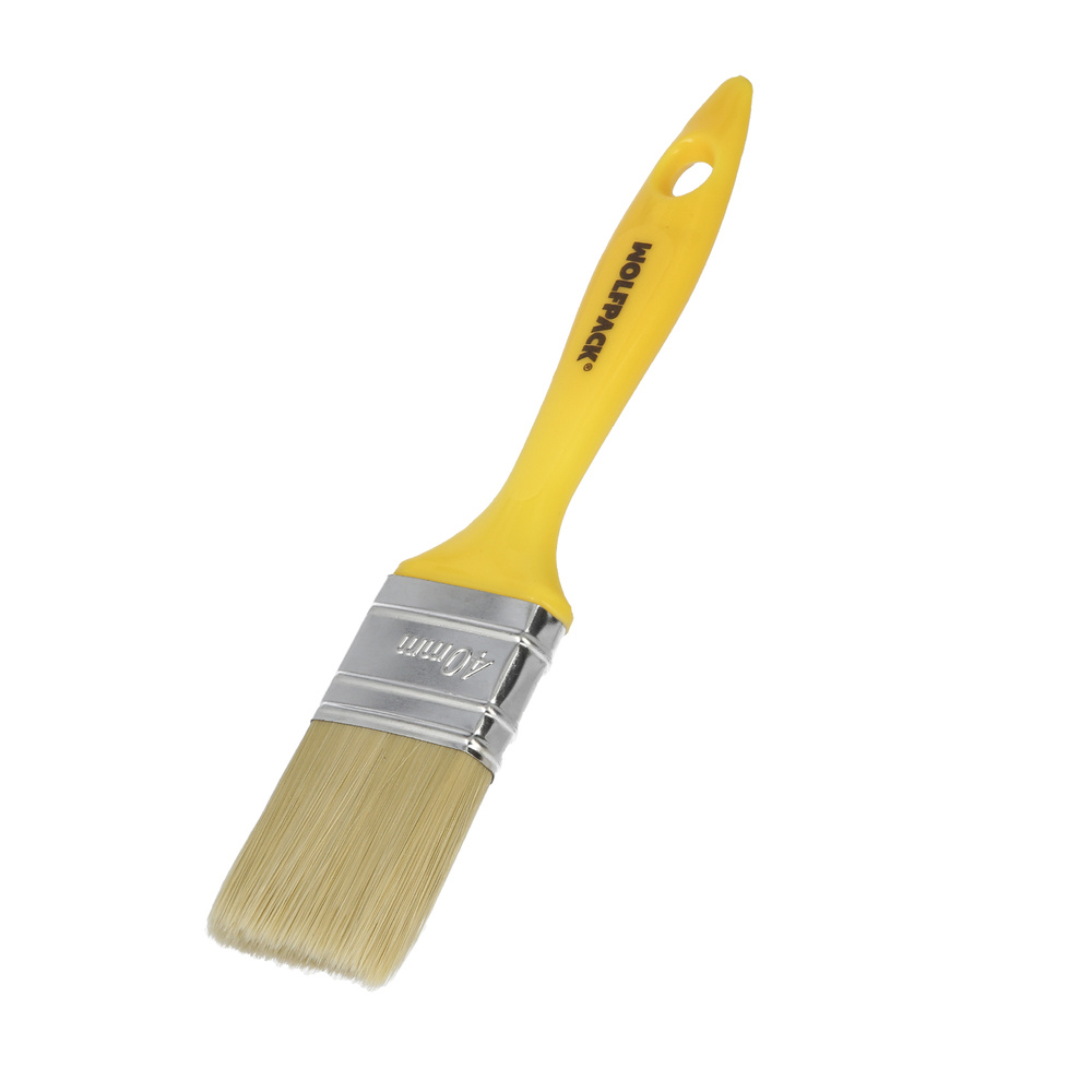 Paletina Profesional Cerda Blanca Ancho 40 mm. Cerdas Naturales Mango Plastico Ergonomico, Brocha Pintor, Pincel Pintura - Imagen 3