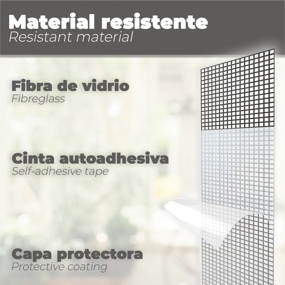 Cinta Reparadora Tela Mosquitera 5 Cm x 200 Cm - Imagen 4