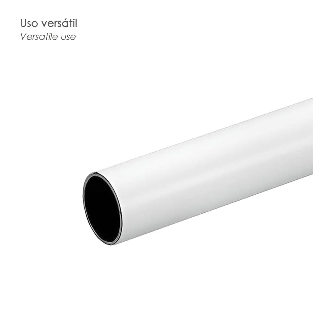 Barra Armario Latonado Blanco Redondo Ø 12mm. (Barra 3,0mt.) - Imagen 4
